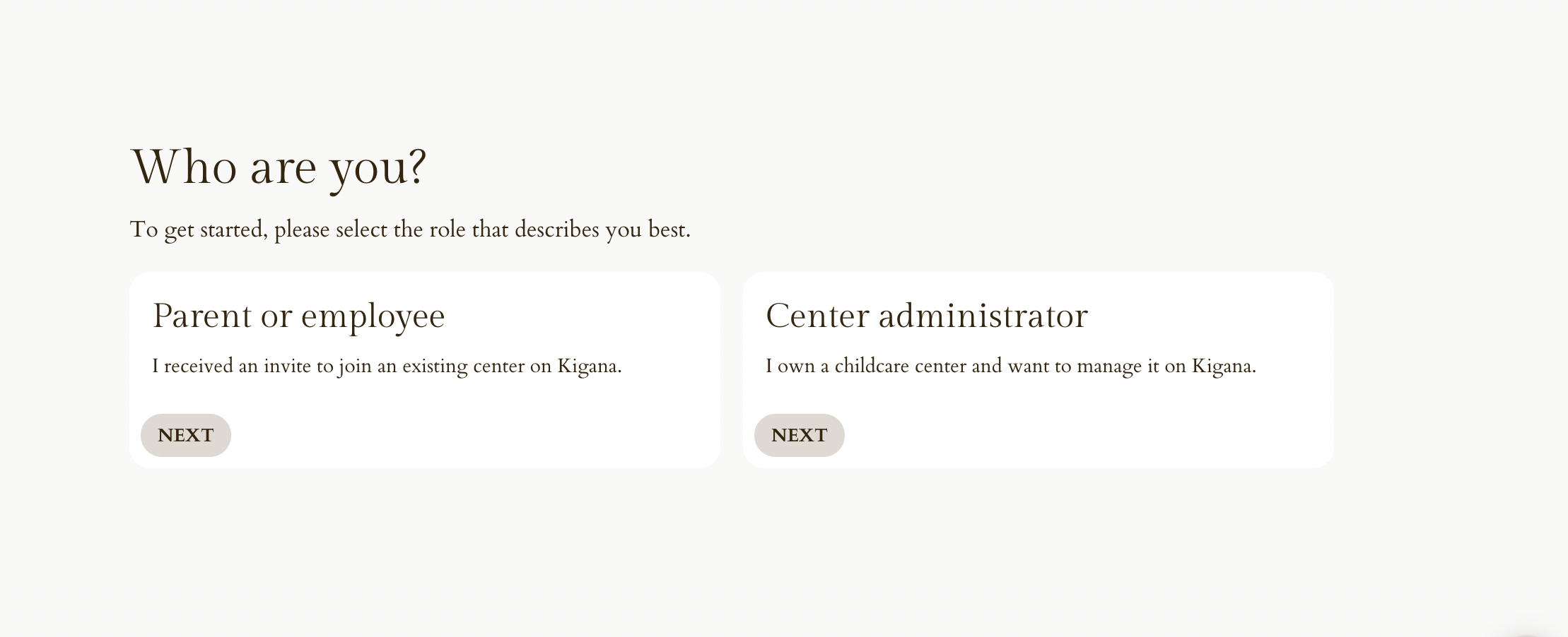 Signup